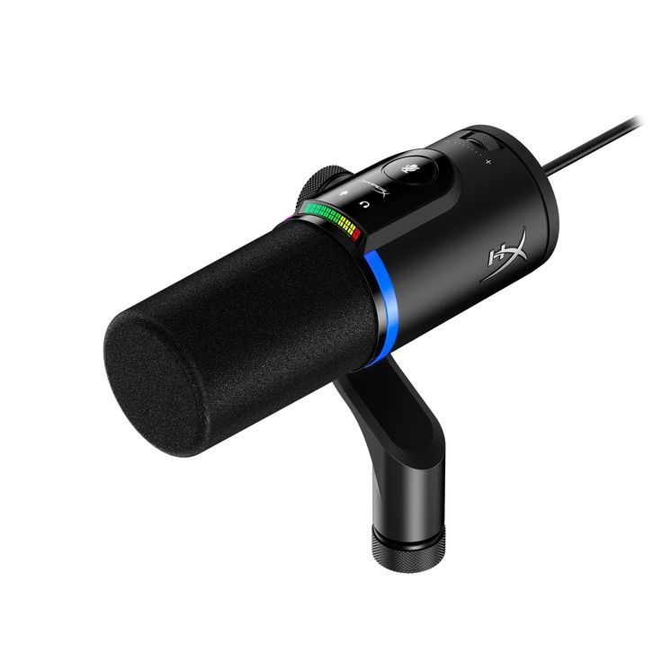 HyperX Duocast 4P5E2AA USB Microphone, Designed For Streaming, Low