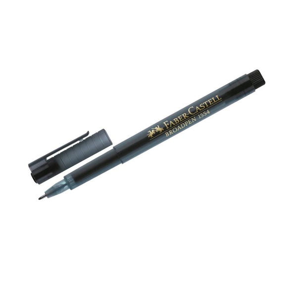 FABER CASTELL FINE LINER  BROADPEN1554 BLACK FC1554BL