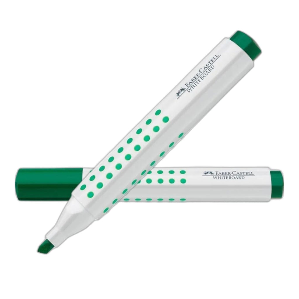 FABER-CASTELL WHITEBOARD MARKER GRIP CHISEL TIP 1586 GREEN FC158663