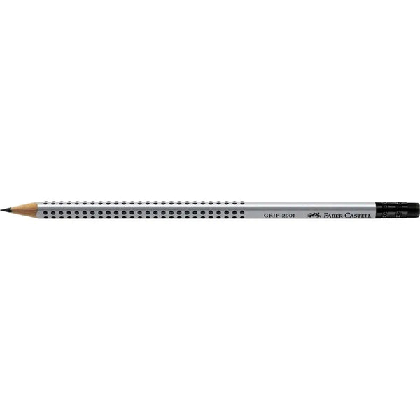 FABER-CASTELL TRIANGULAR GRIP 2001 HB PENCILS WOODEN ERASER FC117000