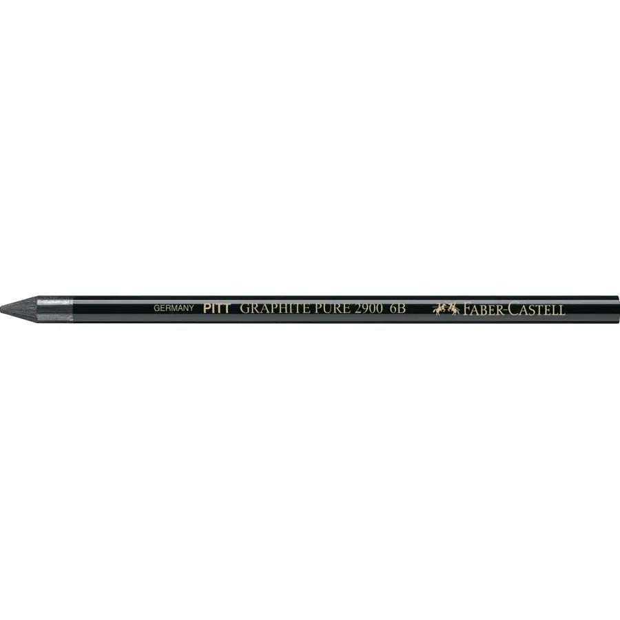 FABER-CASTELL GRAPHITE PENCIL PITT GRAPHITE PURE 6B FC117307