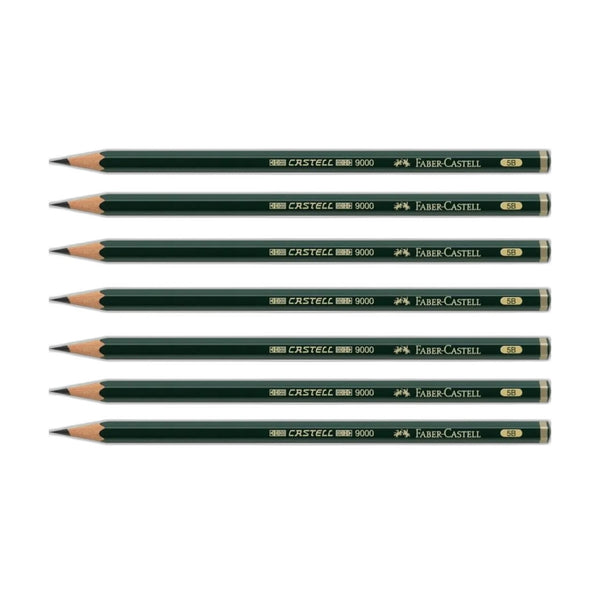 FABER-CASTELL GRAPHITE PENCIL CASTELL9000 5B FC119005