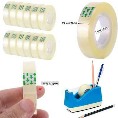 Clear Tape 1/2"X36yds 40mic (Pack of 12 Rolls)