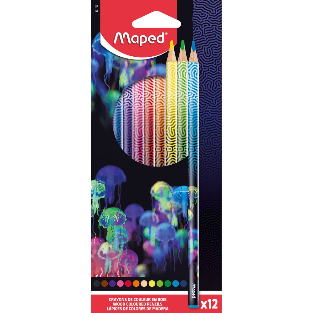 MAPED COLOR PENCILS DEEPSEA PARADISE 12 COLORS (MD-831703)