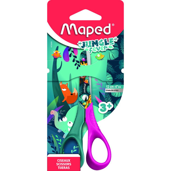 MAPED SCISSORS 5" JUNGLE FEVER BLISTER (MD-472000)
