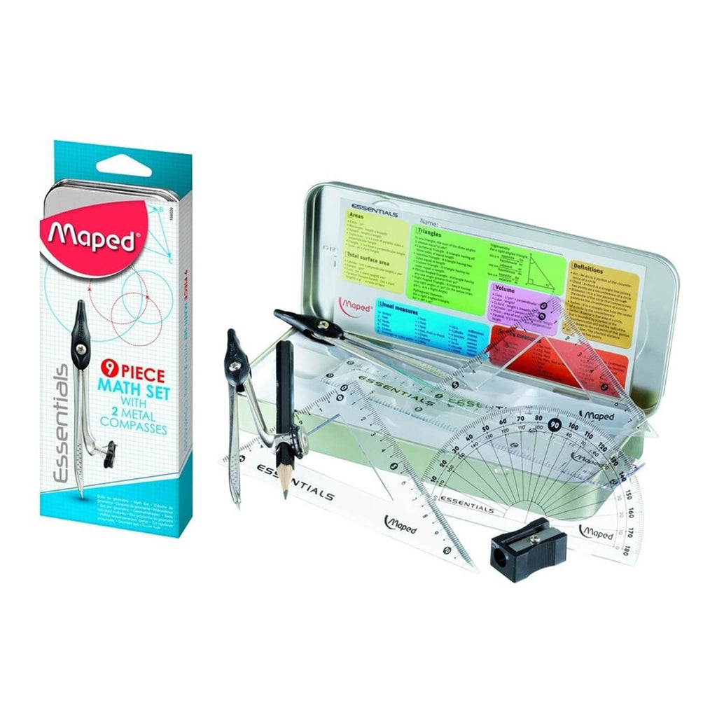 Math Essentials Geometry 9pcs Set 194609