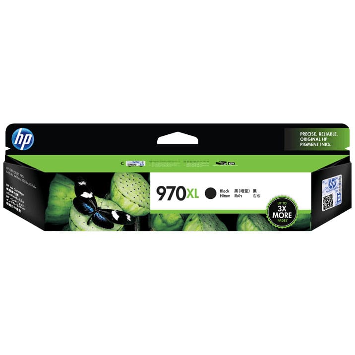 HP 970XL High Yield Black Original Ink Cartridge (CN625AE)