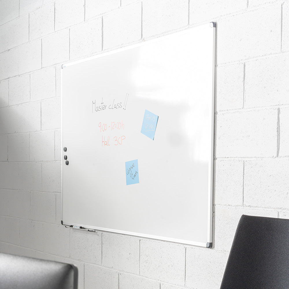 Lacquered Whiteboard with Aluminium frame 90x120cm Rocada RD-6404 made in Spain - 5 year surface warranty