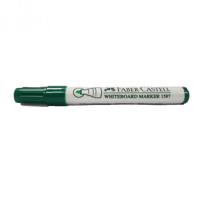 Faber Castell 1587 Whiteboard Marker Green (Pack of 12)