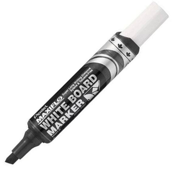 Pentel MWL6 Maxiflo Chisel tip White Board Marker