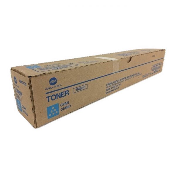Genuine Konica Minolta TN-221C Cyan Toner Cartridge