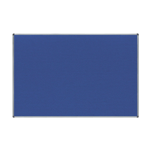 Upholstered Blue fabric Noticeboard with Aluminium frame 120x180cm RD-6608 Rocada made in Spain