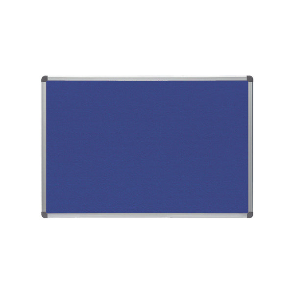 Upholstered Blue fabric Noticeboard with Aluminium frame 60x90cm RD-6602 Rocada made in Spain