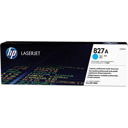 HP 827A Cyan Original Laserjet Toner Cartridge (CF301A)
