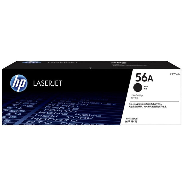 HP 56A Black LaserJet Toner Cartridge (CF256A)