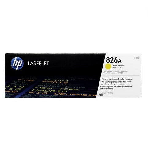 HP 826A LaserJet Toner Cartridge - Yellow (CF312A)