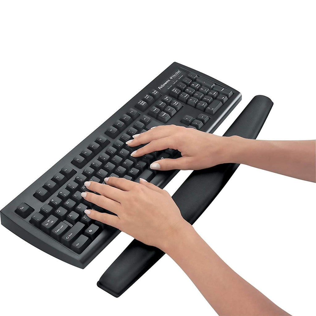 Fellowes Memory Foam Wrist Rest- Black
