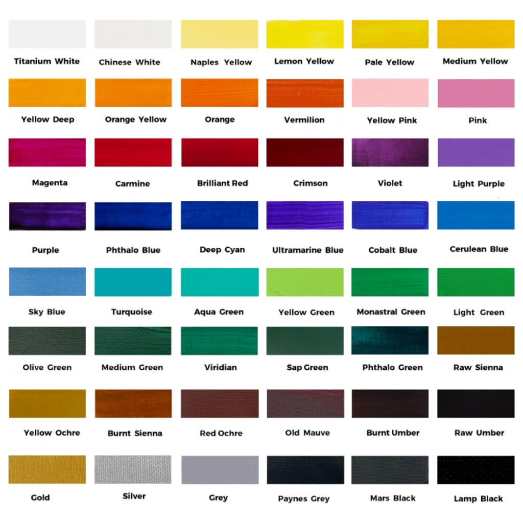 Mont Marte Acrylic Colour Paint Set Signature 48pc x 36ml (1.2oz)