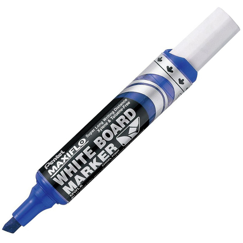 Pentel MWL6 Maxiflo Chisel tip White Board Marker