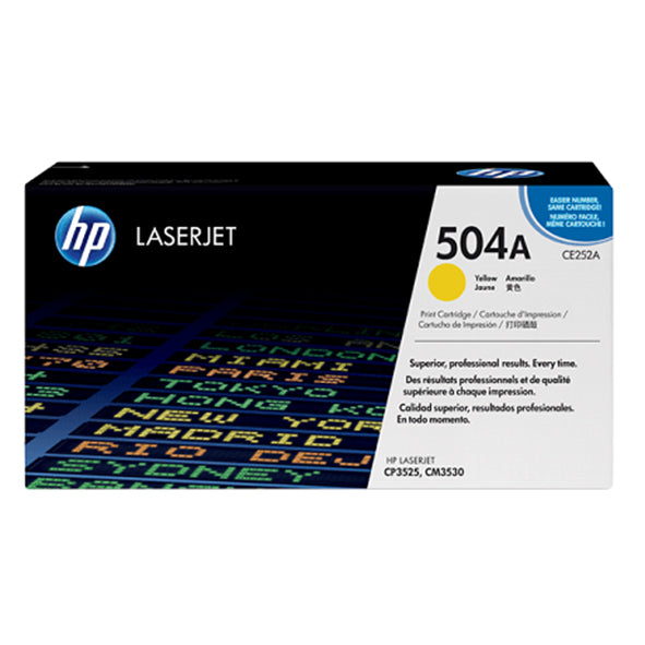 HP 504A Yellow Toner Cartridge CE252A