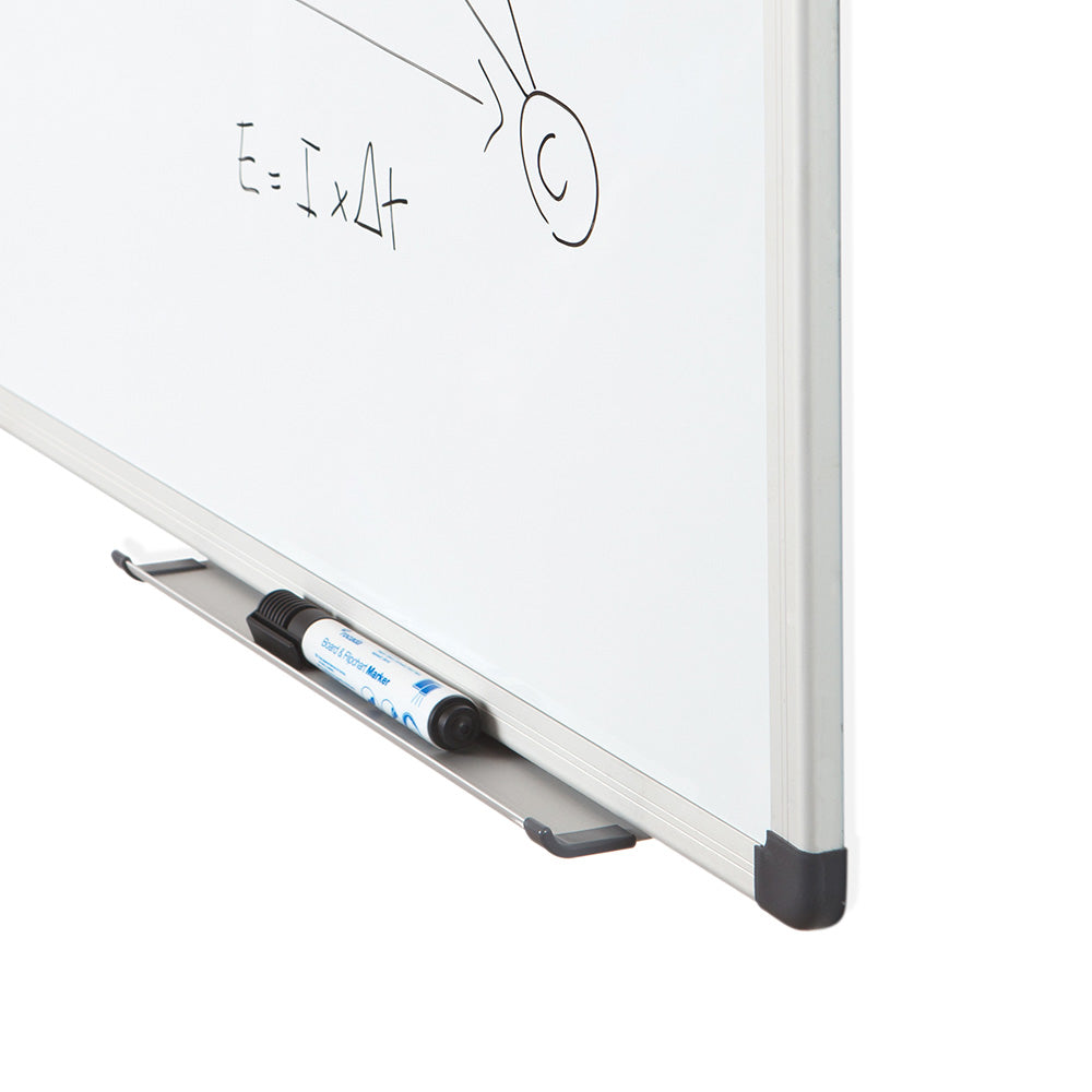Lacquered Whiteboard with Aluminium frame 120x240cm Rocada RD-6412 made in Spain - 5 year surface warranty