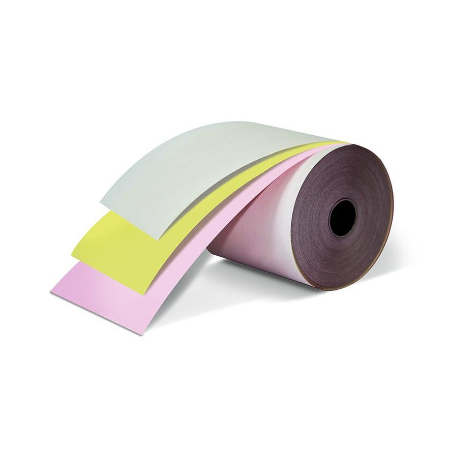 76mm x 65mm 3ply Carbonless Paper Roll/ Cash Register Roll (Box of 50)