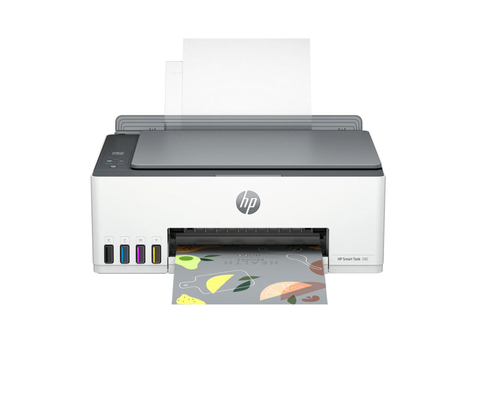 HP Smart Tank 580 Wireless All-in-One A4 Colour Printer – Print, Copy, Scan | High-Yield Ink Tank | 12 ppm (1F3Y2A)