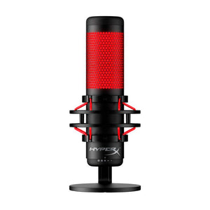 HyperX QuadCast 2 USB Microphone, Hi-Res Studio-Quality Recording, Intuitive On-Board Controls, Removable Shock Mount, Tap-to-Mute Sensor, Stunning HyperX Red Lighting, Black | 872V1AA