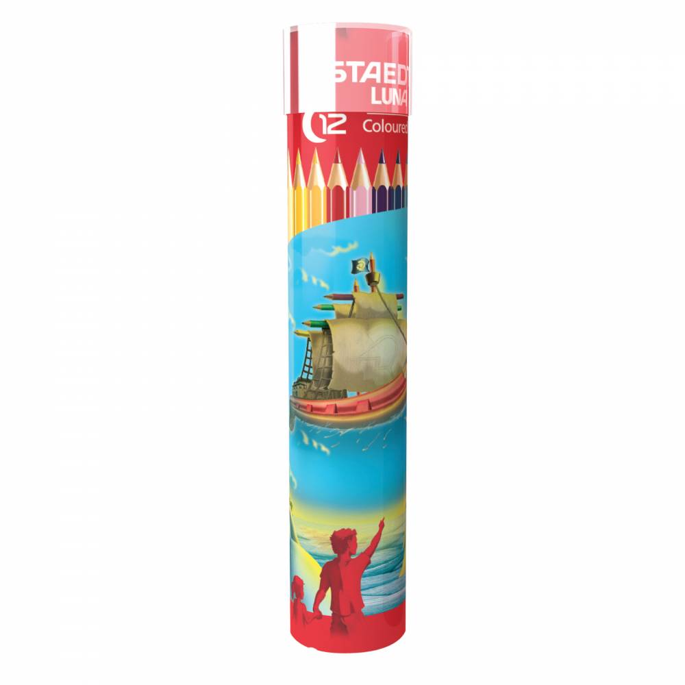 Luna Color Pencil Cylinder 12 colors  136-MC12