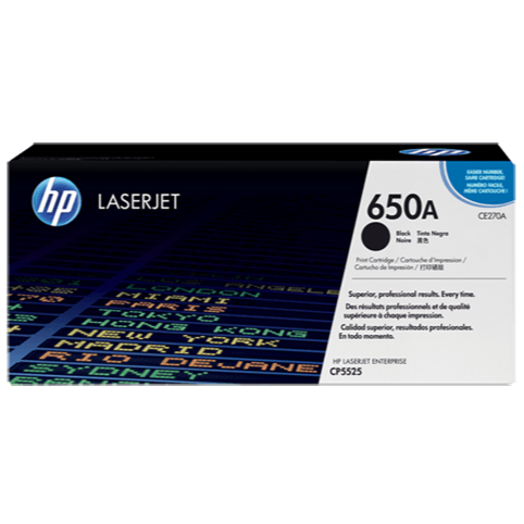 HP 650A Black LaserJet Toner