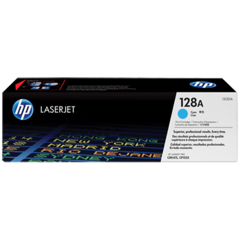 HP 128A Cyan Toner Cartridge