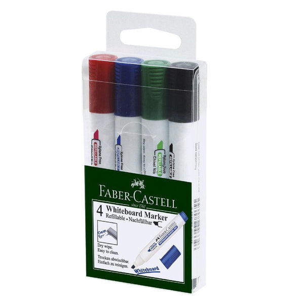Faber Castell Marker White board W50 assorted 4x Chisel tip