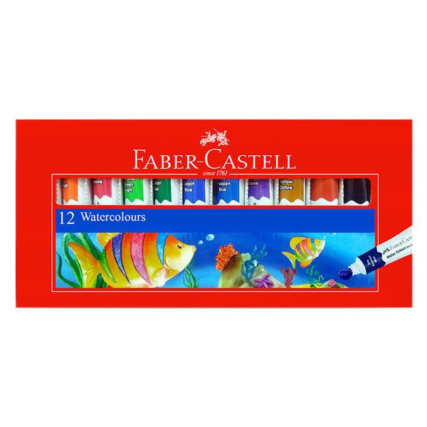 Faber Castell Water Colour Tubes in 12 Colours FCIN 1420099