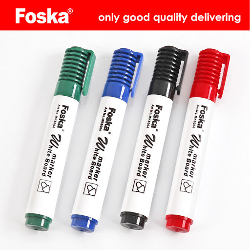 Foska White Board Marker Assorted Colors Set of 4