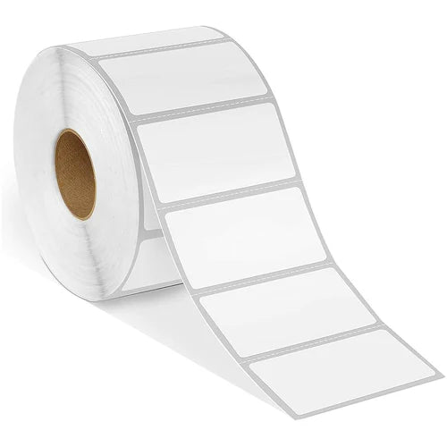Compatible Zebra Paper Label Roll 30mm x 50mm x 500pcs, Black on White